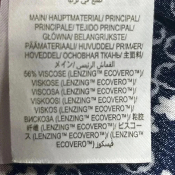 Boden Floral Mini Dress Sz US 6 Blue White V Neck Pockets Floral - Picture 9 of 11